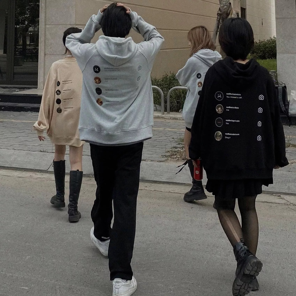 [SIÊU HÓT] Áo Hoodie Sadboiz Why Are You Màu Đen Xám form rộng tay dài có mũ thời trang chất nỉ ngoại cao cấp
