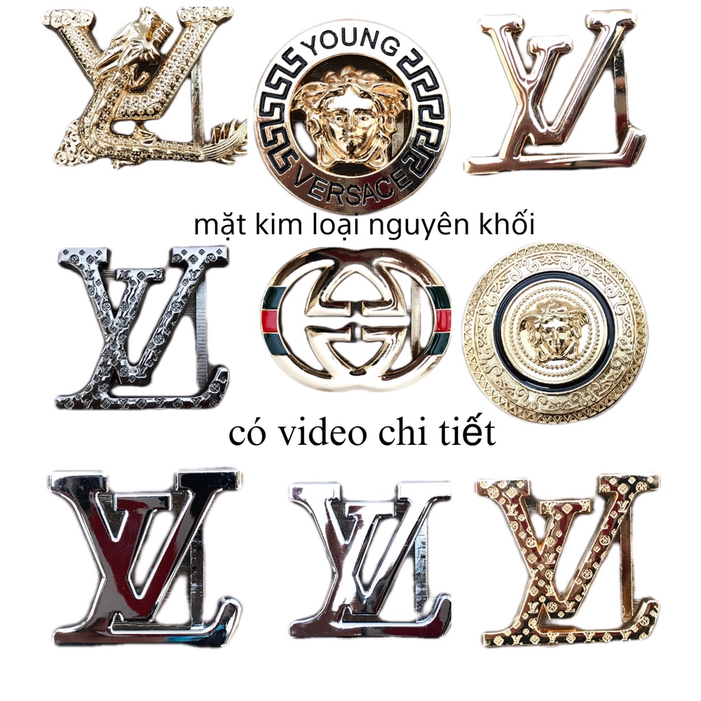 Mặt thắt lưng nam đẹp nhiều mẫu dành cho thắt lưng bấm lỗ