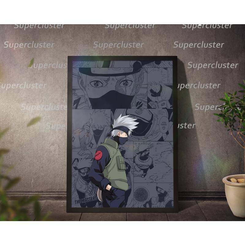 Tranh Vải Bạt Treo Tường In Hình Naruto Kakashi Chính Trang Trang Trí Nhà Cửa