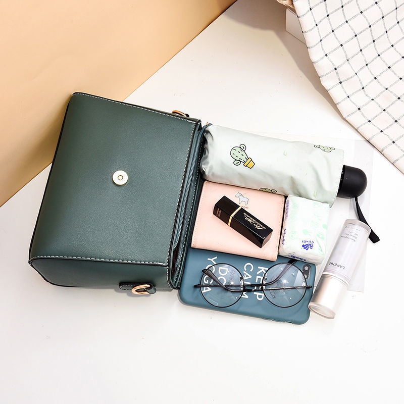 Túi Da Mềm Đeo Chéo Phong Cách Hàn Quốc Thời Trang Cho Nữ