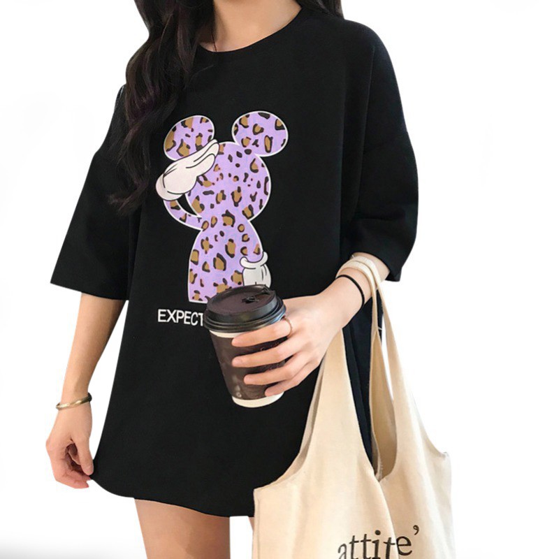 Áo Thun Tay Ngắn In Hình Hoạt Hình