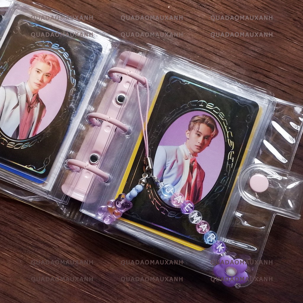 VER-2 Móc khoá hạt cườm nhựa hologram treo điện thoại phụ kiện binder kpop idol thay tên chữ cái theo yêu cầu #keychains