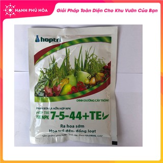 Phân Bón Lá Hỗn Hợp Hợp Trí HK NPK 7-5-44+TE 250g-Ra Hoa Sớm, To Trái, Chắc Hạt, Ngừa Nứt Thối Trái, Bảo Quản Lâu