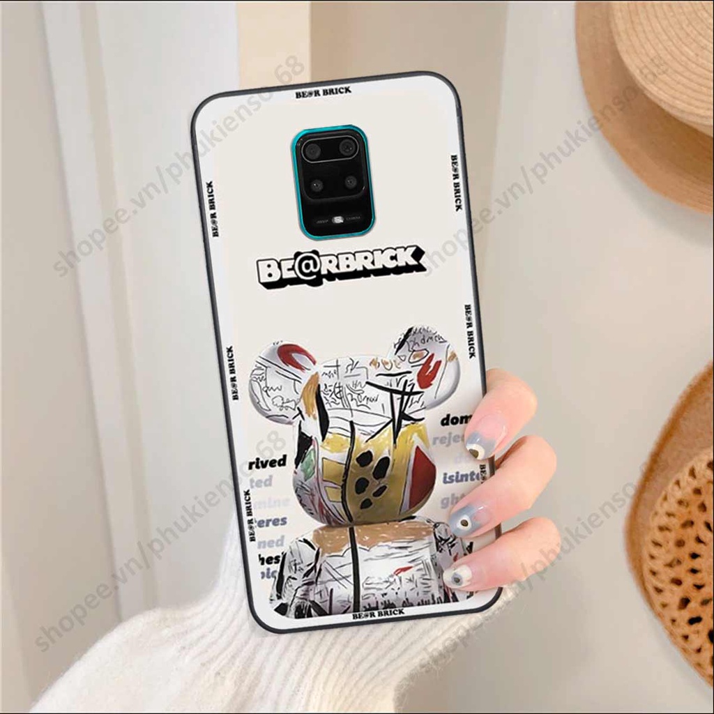 Ốp lưng điện thoại Xiaomi Redmi Note 9 / Note9s / Note 9 Pro elegant, gấu be@rbrick cao cấp, vỏ ốp rẻ đẹp