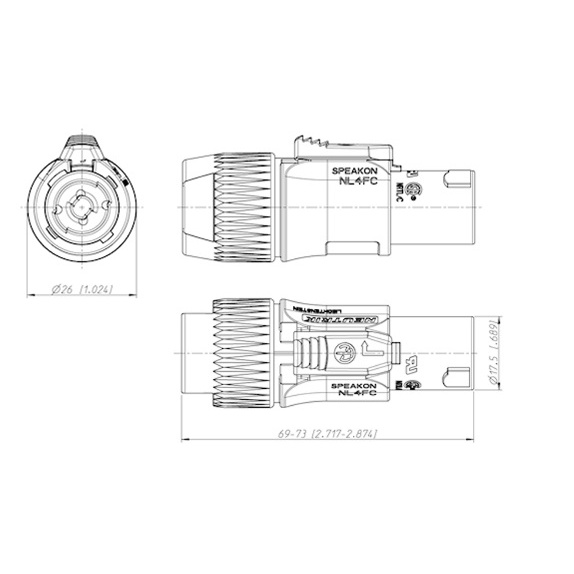 Jack ( giắc) loa Neutrik cao cấp