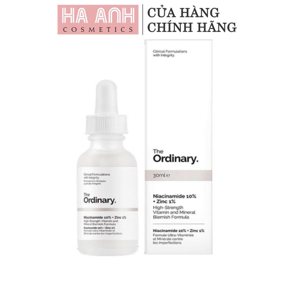 Tinh chất dưỡng da Serum The Ordinary Niacinamide 10% + Zinc 1% 30ml