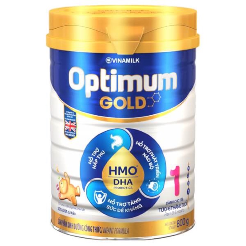 Combo 5 lon sữa Optimum Gold số 1 800g