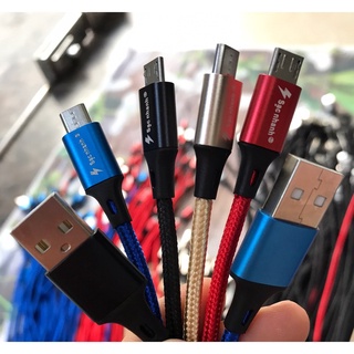Dây Cáp Dù Sạc Nhanh Dài 2m Chân Micro, Cáp sạc Android