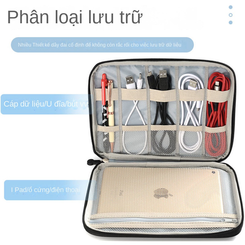 Nhà sản xuất bán buôn túi lưu trữ cáp dữ liệu tai nghe U đĩa sạc pin máy tính bảng mini pad túi lưu trữ i di động