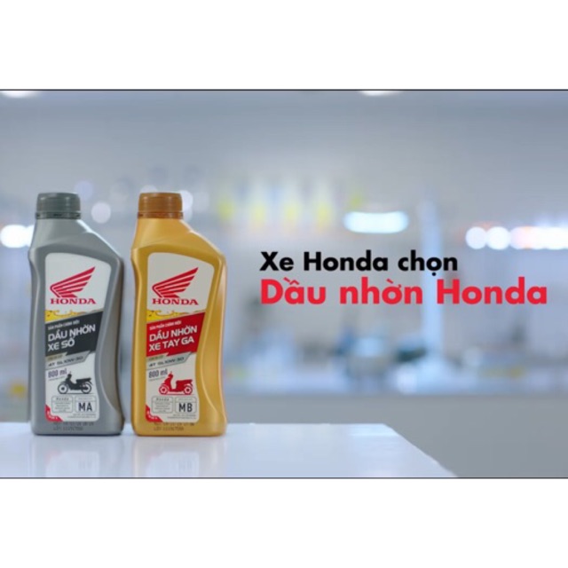 Dầu nhớt xe số Honda chính hãng có tem chống hàng giả