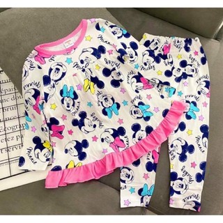 Bộ dài tay babydoll thun borip size đại cho bé gái 23 đến 40kg - Bộ dài tay bé gái - FREESHIP