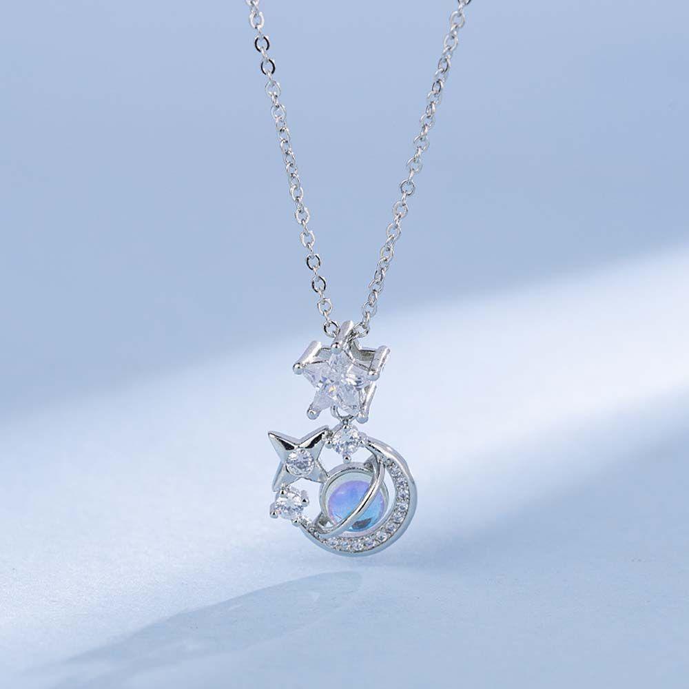 ANEMONE Vòng cổ Mặt Ngôi Sao Lấp Lánh Sang Trọng Cho Nữ