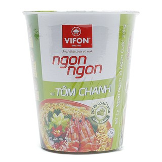 Mì cốc vifon ngon ngon ly 60g các vị
