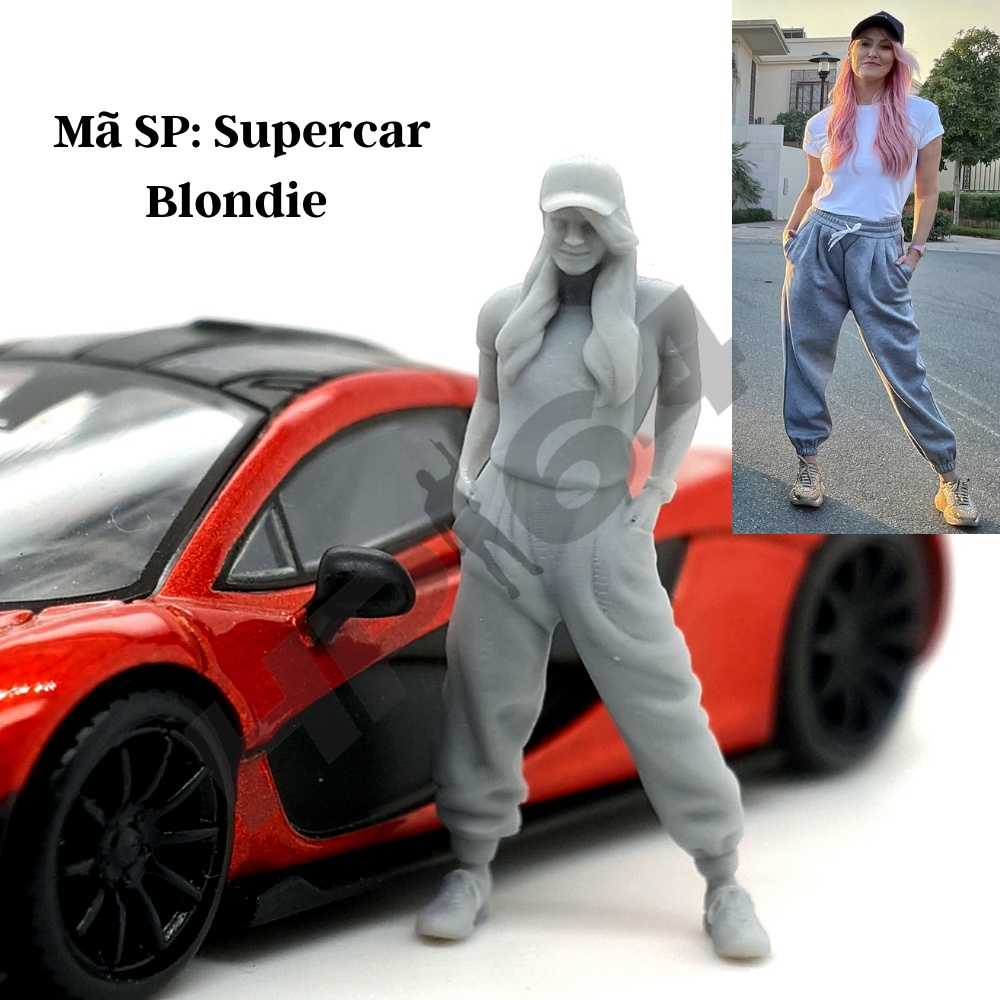 Mô hình nhân vật thô chưa sơn tỉ lệ 1/64 Real person