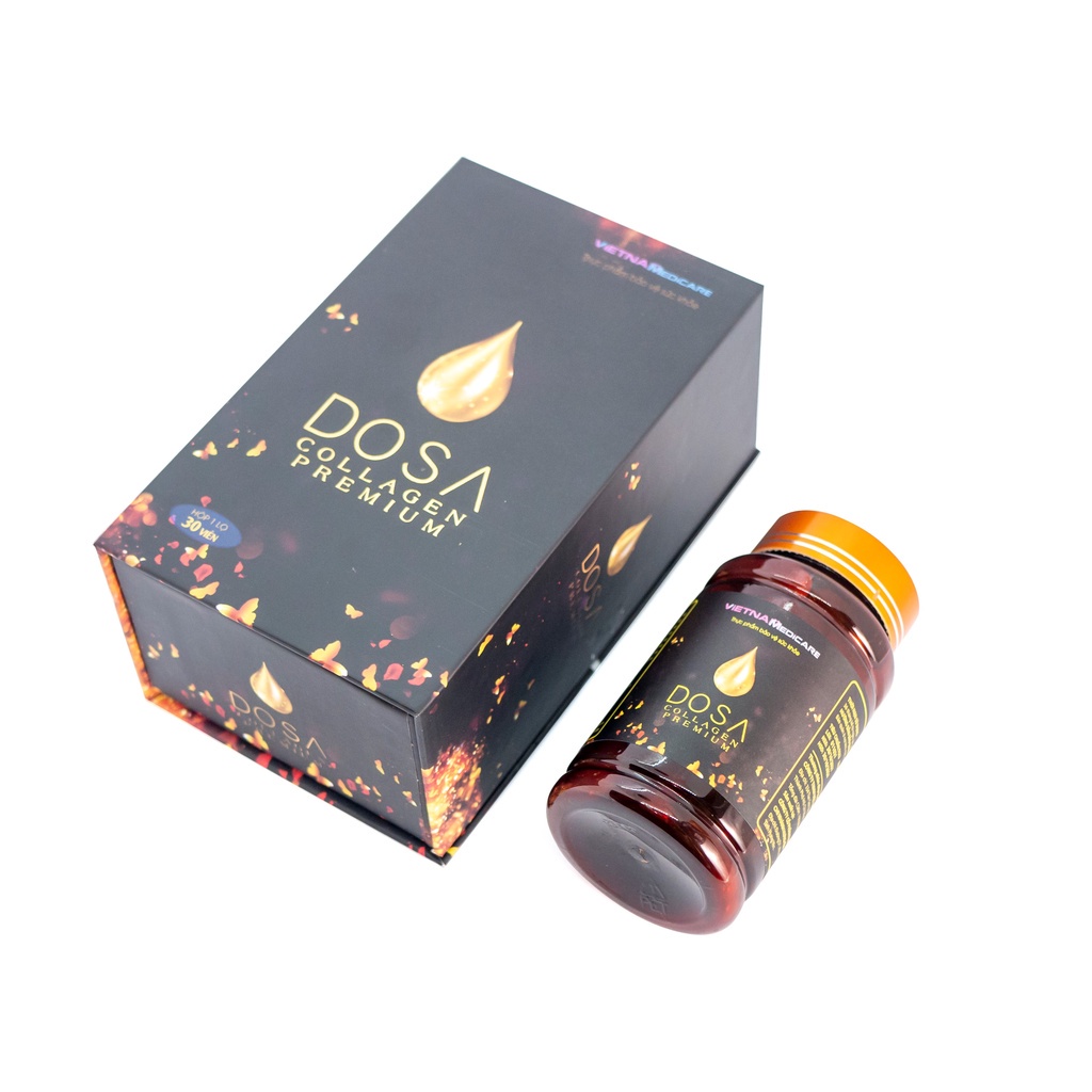 Thực phẩm bảo vệ sức khỏe DOSA COLLAGEN PREMIUM - Hỗ trợ tăng đàn hồi da, giảm nám, sạm da, giúp sáng da, đẹp da