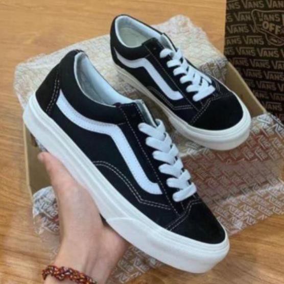 Giày Sneaker 𝐕𝐀𝐍𝐒 Vaul Đen Da Lộn Nam Nữ Đã Hot cả thập kỷ nay