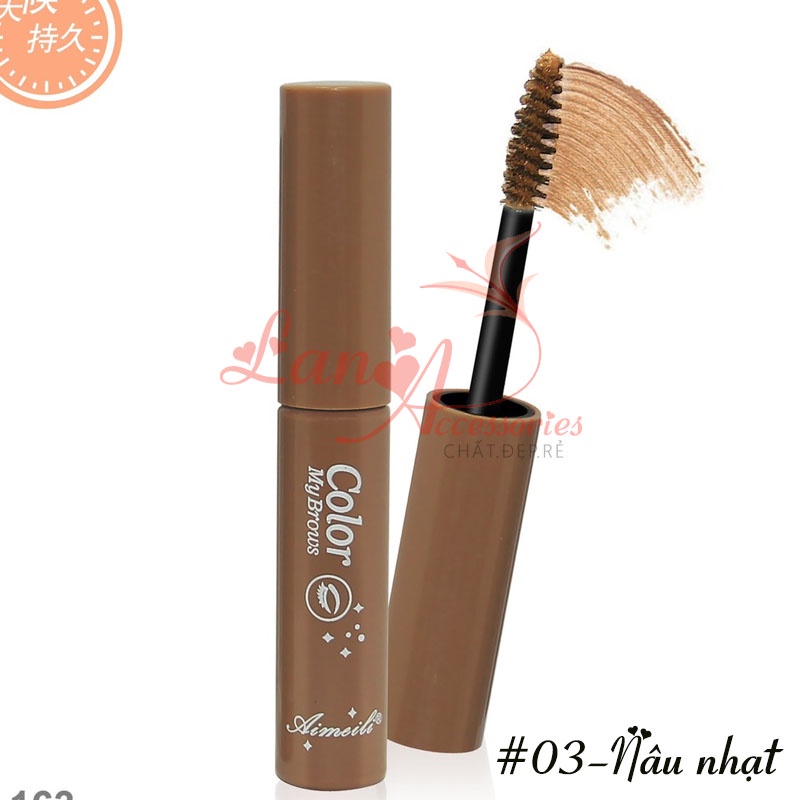 Mascara nhuộm màu lông mày ALM-163 Color My Brows Aimeili 6 in 1