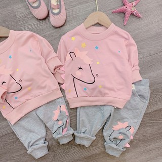 SET NỈ HỒNG UNICORN CHO BG