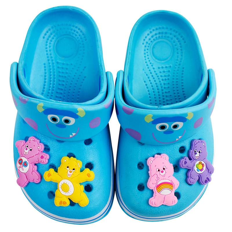 Ghim Cài Giày Trẻ Em Hình Kẹo Mút Gấu Trái Tim Gấu Hồng Croc Jibbits Dễ Thương
