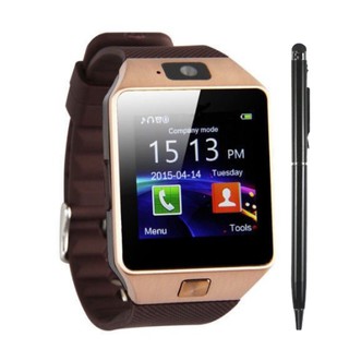 đồng hồ điện thoại thông minh smartwatch dz-09 có khe gắn thẻ sim mới tặng viết cảm ứng