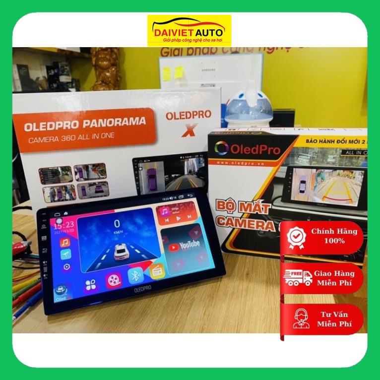 Màn Hình DVD Android Ô Tô OLEDPRO X4s Tích Hợp Camera 360 9 inch Ram 3-32/ 8Nhân Bh 18 Tháng | Đại Việt Auto