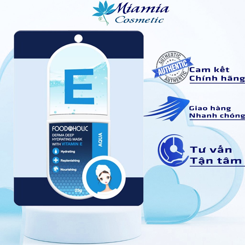 Mặt Nạ Foodaholic Vitamin E  Derma Deep Hydrating Mask With Vitamin E Cấp Nước Phục Hồi Da 23g