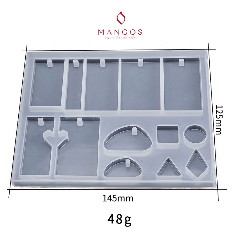 Khuôn silicon mặt dây chuyền là DIY đổ resin độc đáo MK17