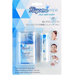 Bộ Kit Du Lịch Khăn Nén Kèm Bình Cấp Nước Kiyomi Nhật Bản