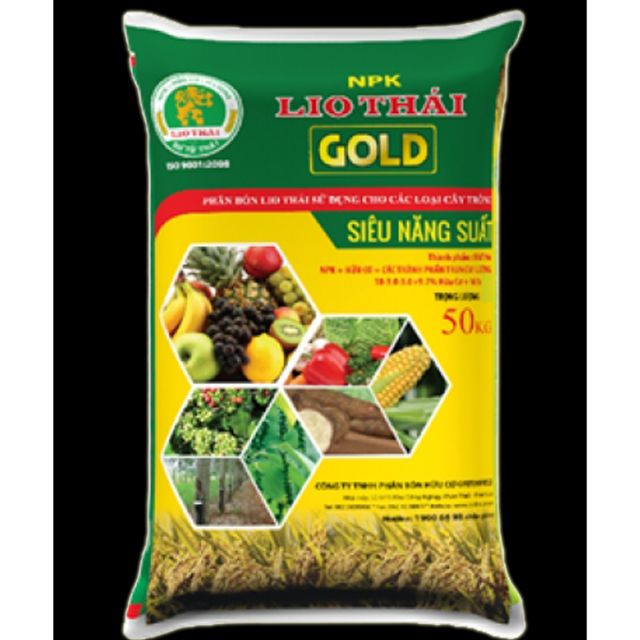 Phân bón hữu cơ npk lio thái gold 2kg