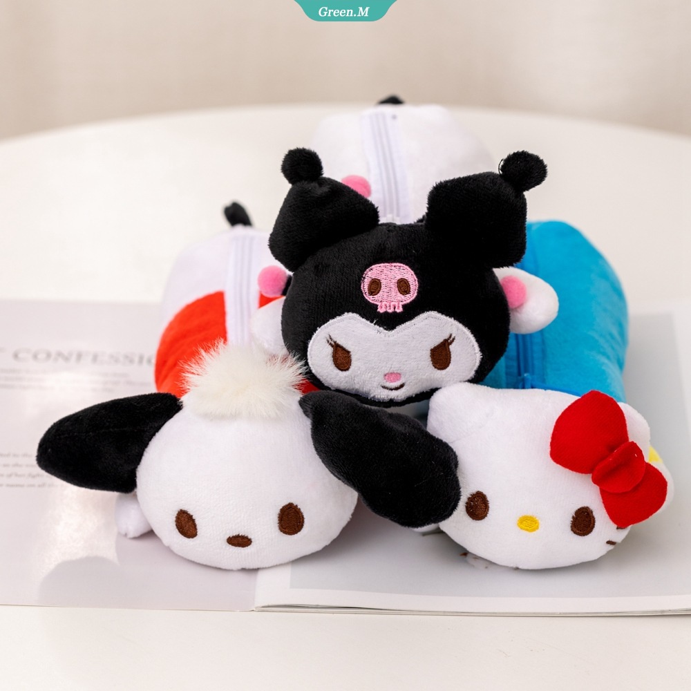 Túi Đựng Bút Bằng Vải Bông Mềm Mại Hình Sanrio Kuromi Hello Kitty My Melody Dễ Thương Mới Lạ Làm Quà Tặng Cho Học Sinh Nam Nữ