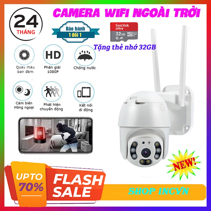 Camera Wifi, Mini 360 Độ, Không Dây, Ngoài Trời Hisee SE - Camera An Ninh Gia Đình Giám Sát Qua Điện Thoại