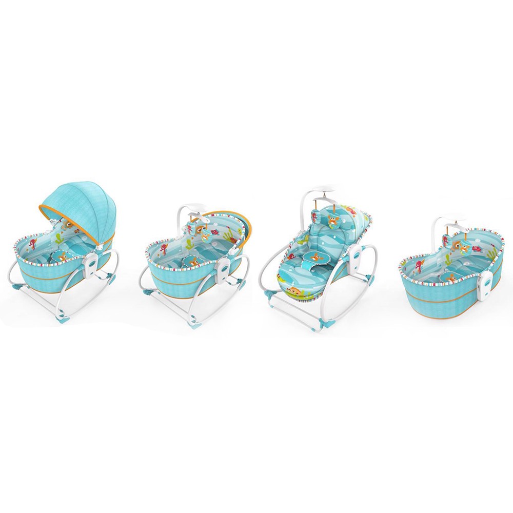 [Quà tặng kèm 65K] - Nôi Trẻ Em Tự Động 5 In 1 Mastela Hàng Nhập Khẩu Chính Hãng