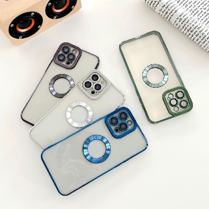 Ốp lưng IP "Hở Táo" viền vuông - Tích hợp kính bảo vệ Camera IP 12/12 Pro/12 Pro Max/13/13 Pro/13 Pro Max Educase86