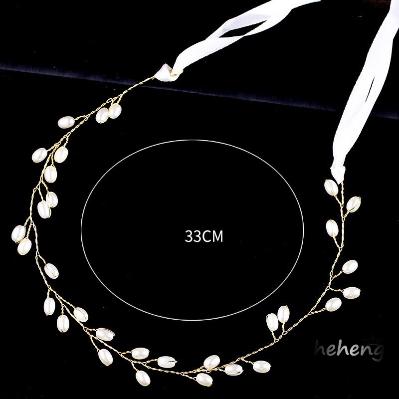 Phụ Kiện Cài Tóc Cô Dâu Đính Đá Và Ngọc Trai Giả Phong Cách Vintage