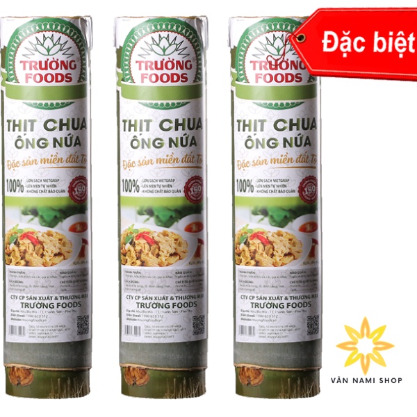 Thịt Chua Ống Nứa Đặc Biệt Trường Foods Đặc Sản Thanh Sơn Phú Thọ 300Gr