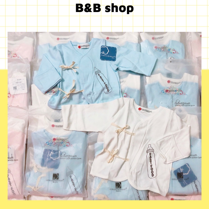 Set 2 áo sơ sinh cho bé trai bé gái