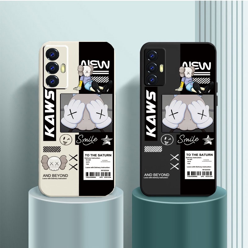 Ốp Điện Thoại Silicon Mềm In Hình KAWS Cho Tecno Pova 3/Pova 2 LE7/Pova Neo/POP 5 Lte/Spark 6 GO/Spark GO 2020 2021