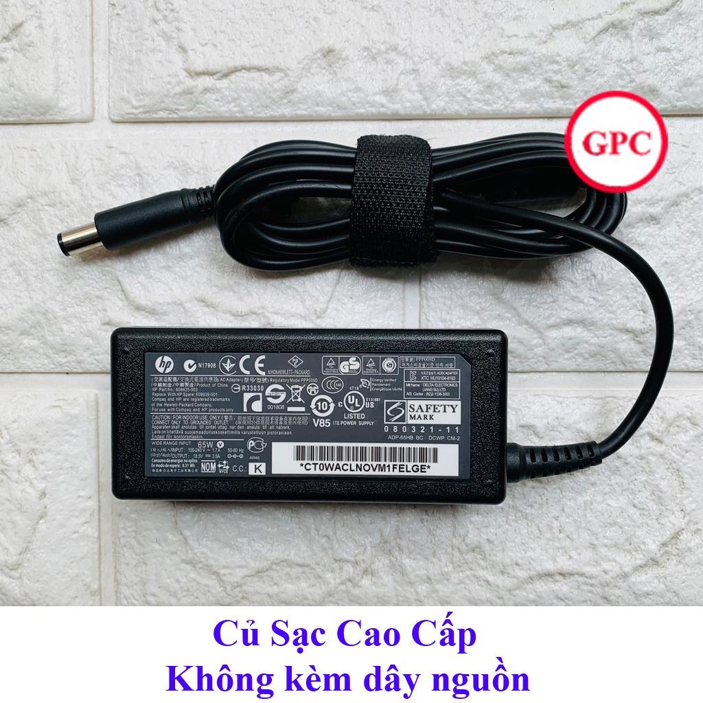 [SAC ZIN] Sạc Laptop HP 18.5–3.5A chân kim To - kèm dây nguồn | FREE SHIP ĐƠN TỪ 50K