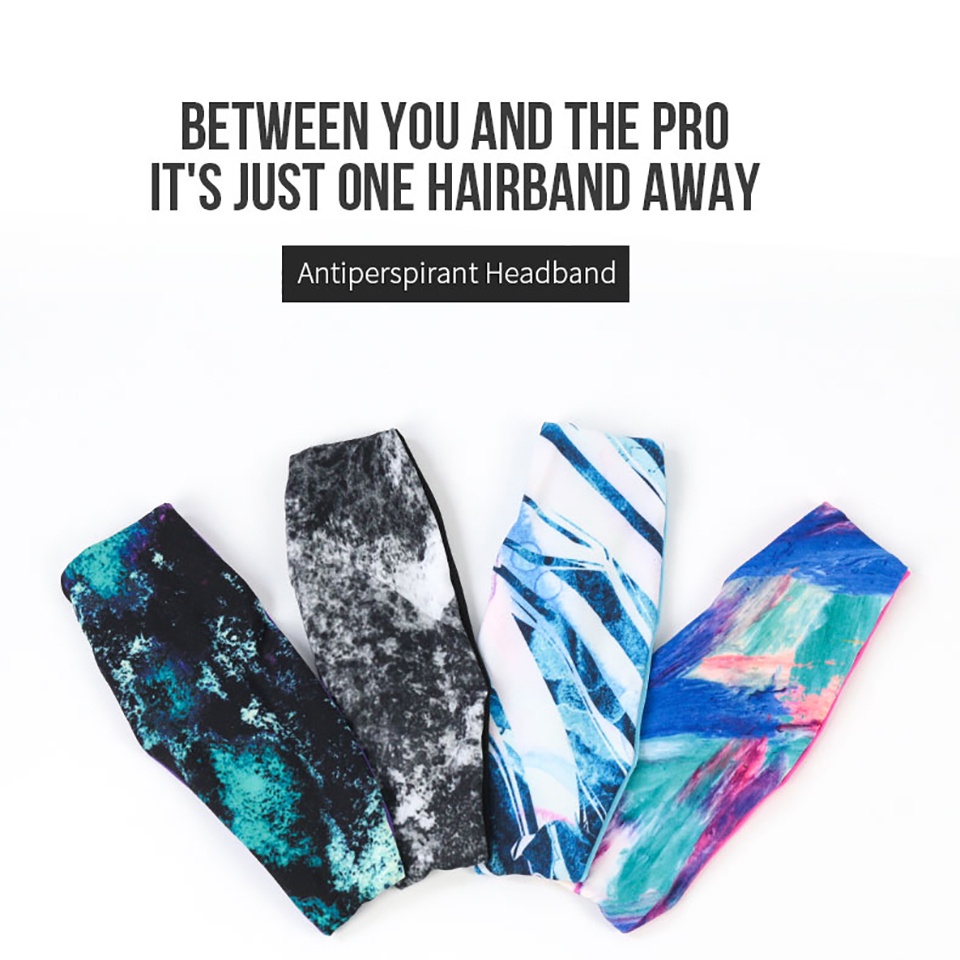 Băng đô DAYSELECT bản rộng co giãn phong cách boho dùng khi tập yoga/chạy bộ cho nữ