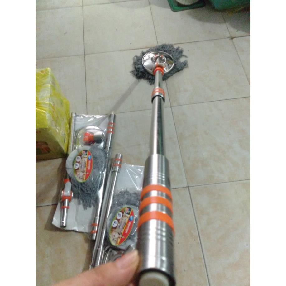 Cán chổi lau nhà 360 độ cán chổi inox