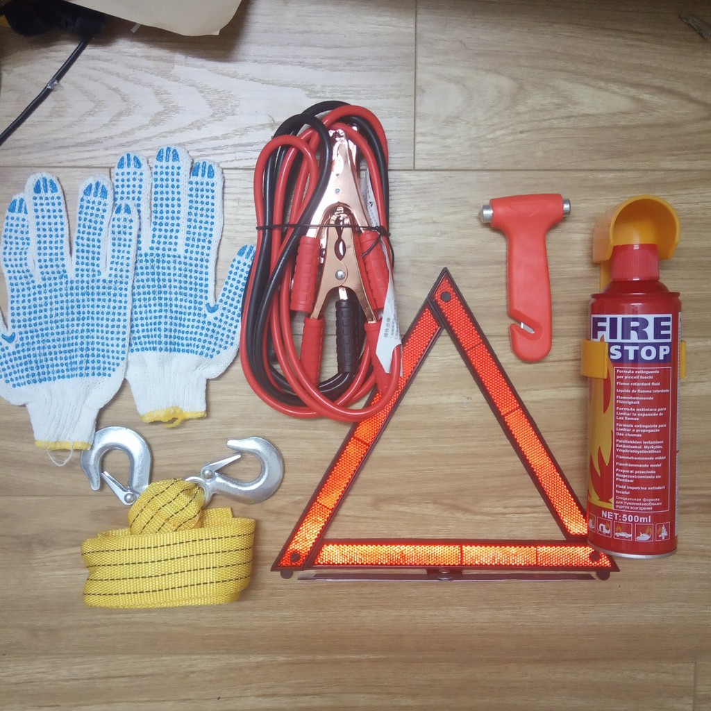Bộ túi dụng cụ cứu hộ ô tô xe hơi khẩn cấp KIT 7 món chuyên dùng Car Emergency KIT