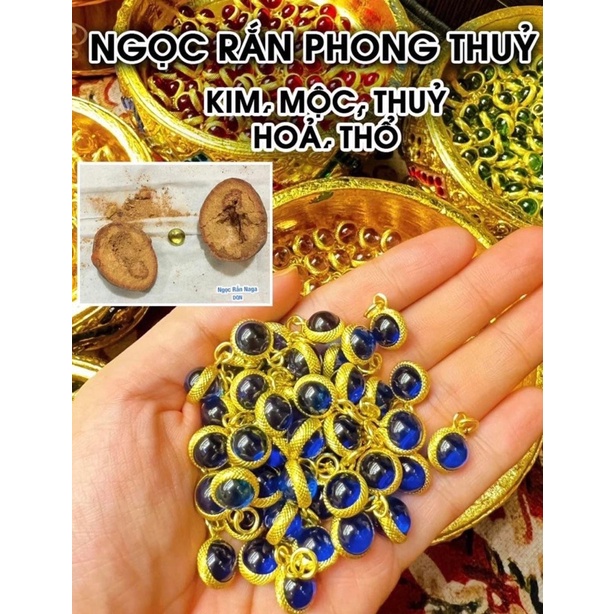 Mặt dây ngọc naga tròn thái lan