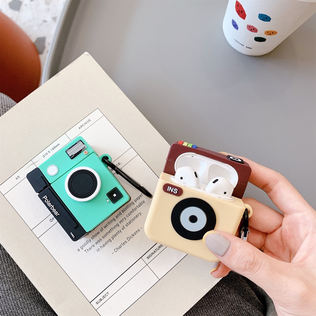 Vỏ Bảo Vệ Hộp Sạc Tai Nghe Airpods 3/1/2 pro bluetooth Không Dây Chất Liệu Silicon Mềm Họa Tiết Hoạt Hình 3D