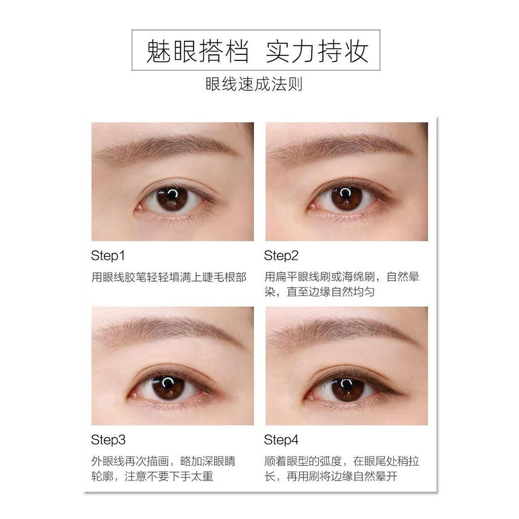 Bút kẻ mắt lâu trôi không dễ lem tạo nét một lần nhanh khô kháng nước màu đen thời trang