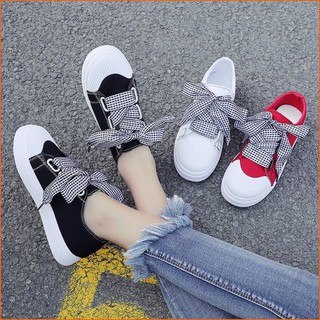 Giày Sneakers Nữ dây kẻ bản to hot hit 2018 113