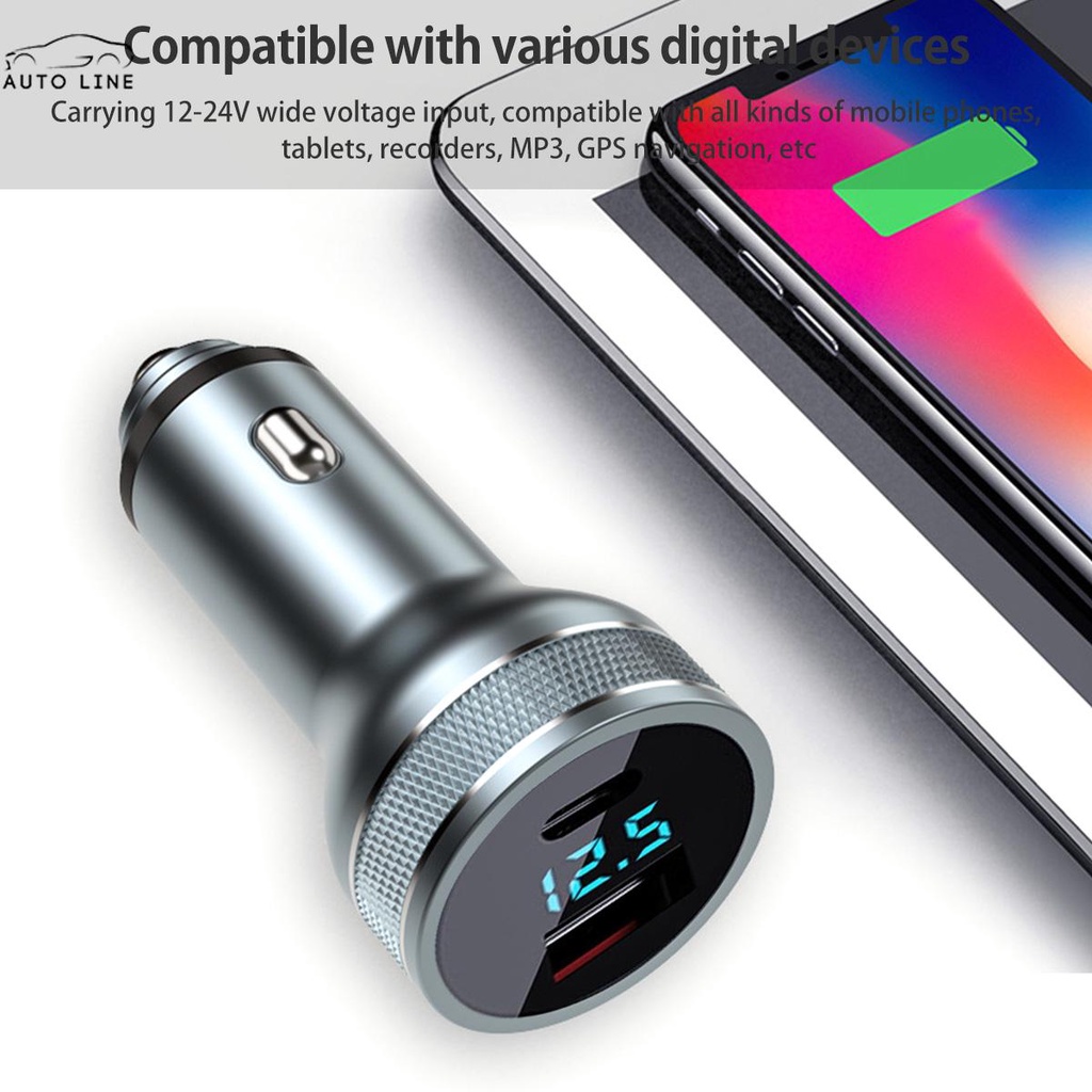 Tẩu Sạc Nhanh qc 3.0 + pd Cổng usb 36w Cho Điện Thoại ios android shopcyc1839