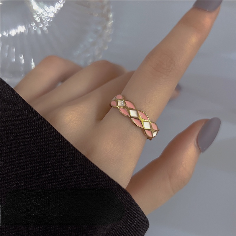 Nhẫn Đồng Hình Ngôi Sao / Mặt Trăng / Trái Tim Không Phai Màu Phong Cách Retro Cá Tính