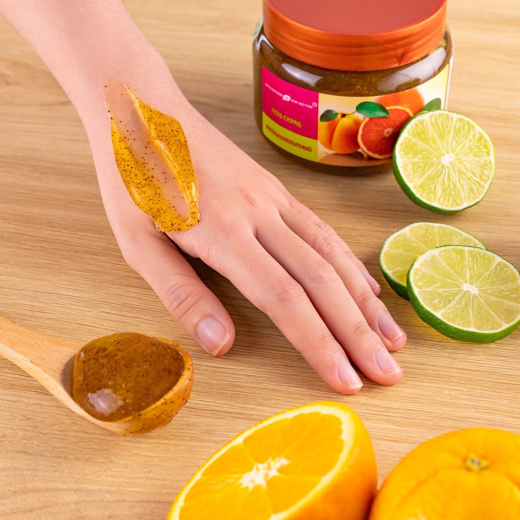 Tẩy da chết body chanh đào [COCOLUX]