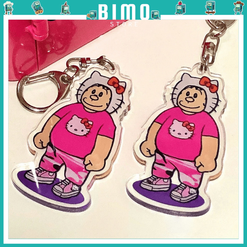 Móc khóa Chaien tín đồ hello kitty đôi tình yêu nam nữ dễ thương, Móc khóa Chaien bánh bèo hello kitty anime đẹp giá rẻ