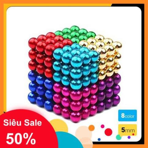 216 Cái / bộ 5mm Tự làm Nam châm Hình tròn Đồ chơi Xây dựng Sáng tạo Câu đố Xây dựng Khối Đồ chơi Giải nén Nam châm